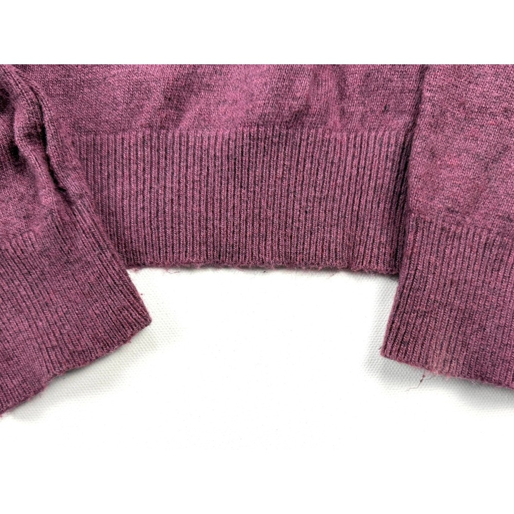 BODEN Womens 12 Plum Coral V Neck Sweater Cashmere Angora Cotton Blend #1910 - Picture 7 of 10
